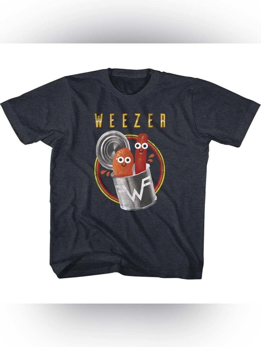 Weezer Pork And Beans Vintage Navy T-Shirt Size: Small